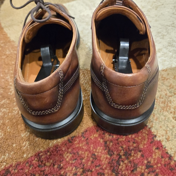 ECCO Men's Brown Leather Dress Shoes - Picture 4 of 6
